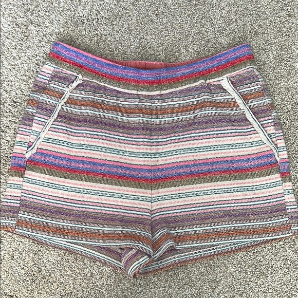 Anthropologie Corey Lynn Calter Striped Shorts, Size Small - Picture 1 of 3